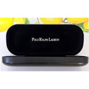 Polo Ralph Lauren Black Hard‎ Eyeglasses Case with Soft Interior